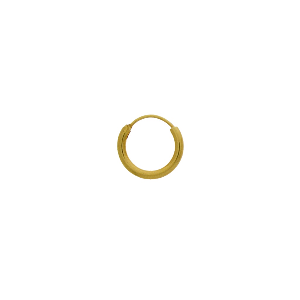 Brass creole earring Ø15mm