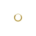 Brass creole earring Ø15mm