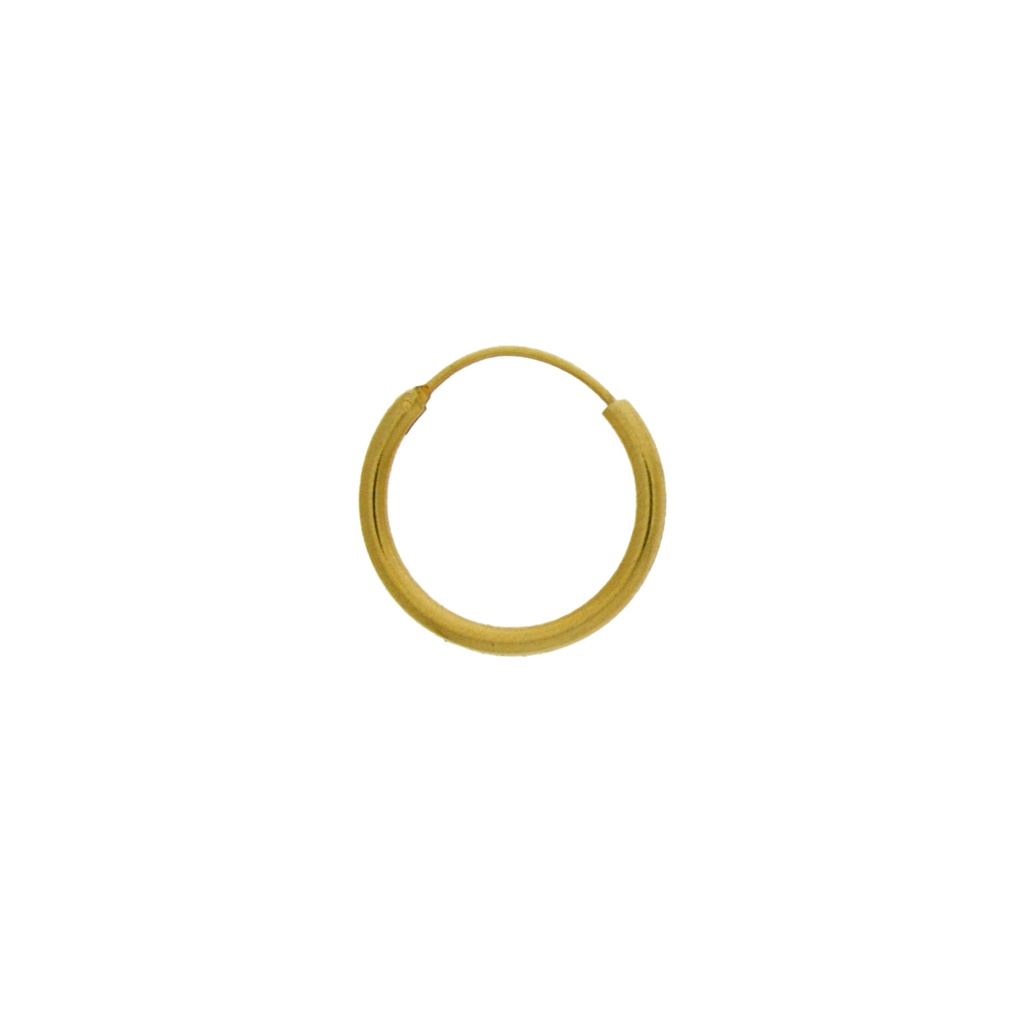Brass creole earring Ø20mm