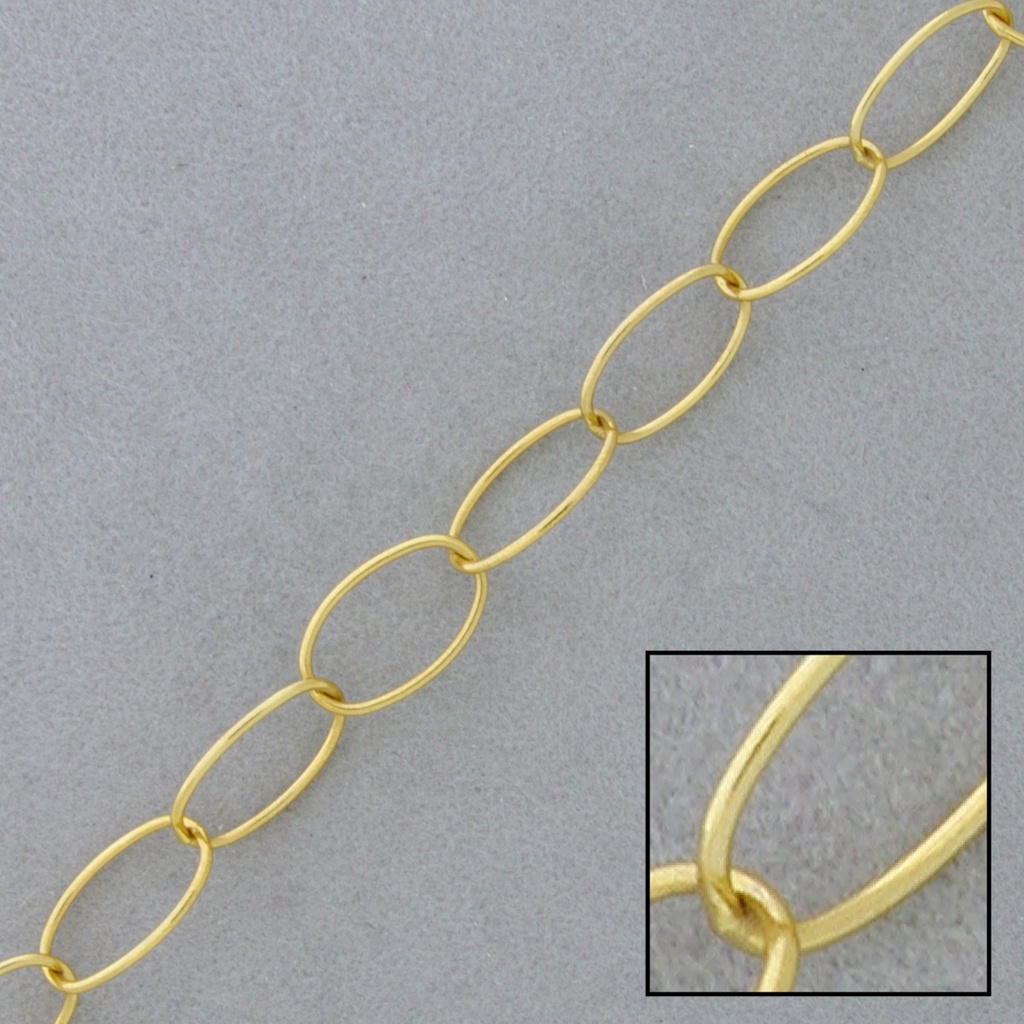 Cadena de latón forzada ancho 8,5mm 