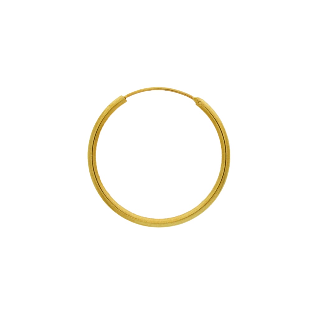 Brass creole earring Ø30mm