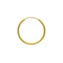 Brass creole earring Ø30mm