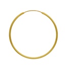 Brass creole earring Ø50mm