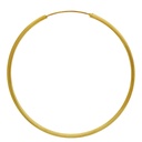 Brass creole earring Ø60mm