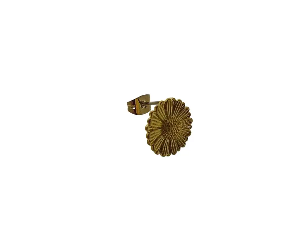 Round ear stud Ø 11mm with open jump ring (without the earring back)