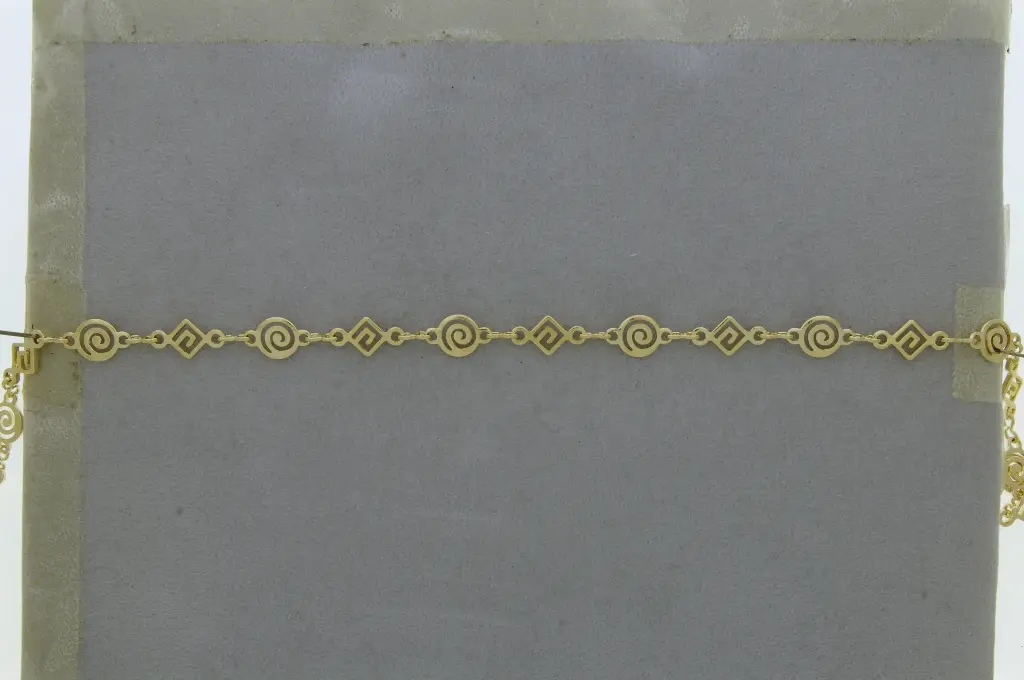 Brass chain spiral width 7mm