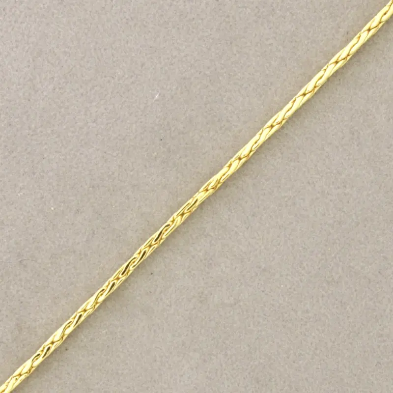Rope brass chain width 2mm