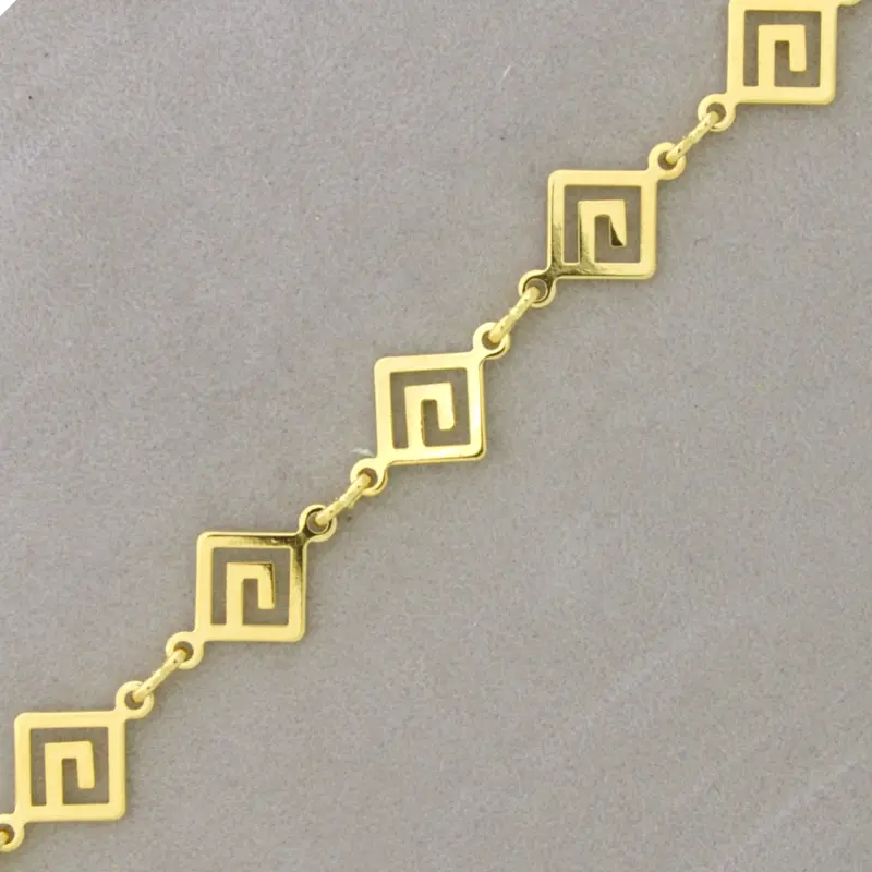Brass chain width 12mm. 