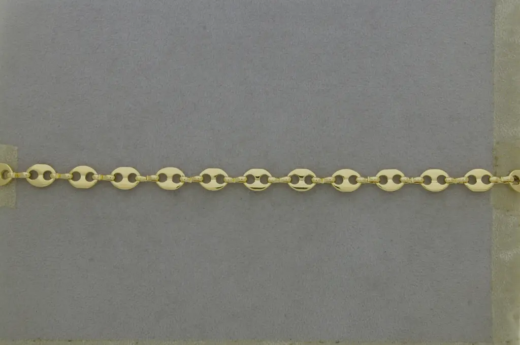 Chaine en laiton grain de café largeur 6,9mm