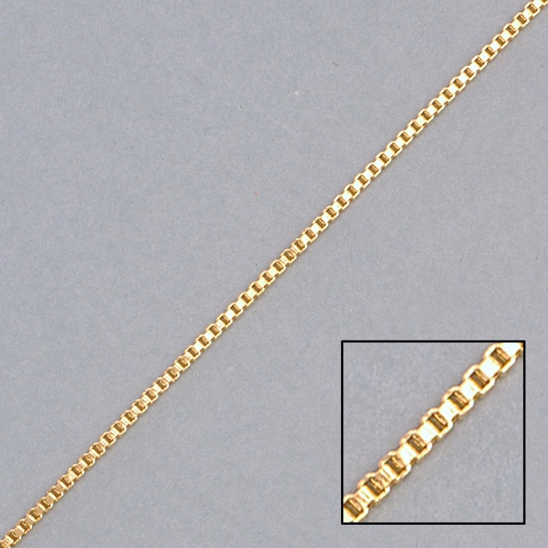 Venetian brass chain width 1mm