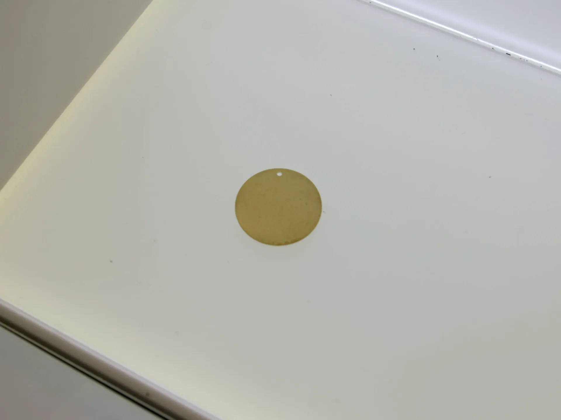 Disque en laiton Ø 25mm avec trou