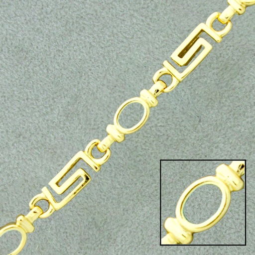 [920510000] Brass chain for oval glass stone width 6mm