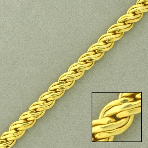 [526080000] Flat brass chain width 5,2mm