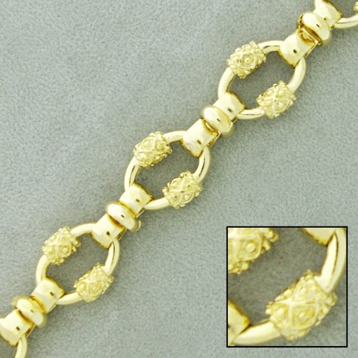 [929560000] Cadena de latón eslabones grandes ancho 13mm