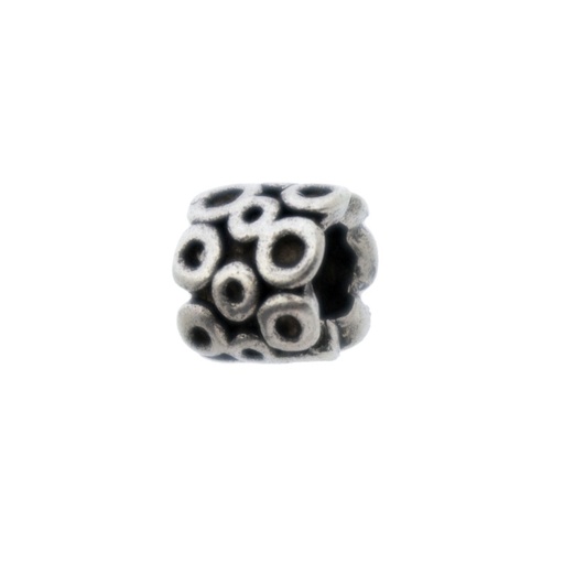 [126670000] Metal bead 10x8,5mm. Hole Ø 5mm