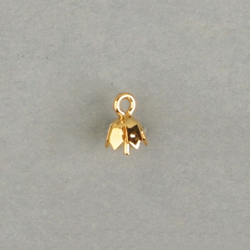 [112530000] Campanillo flor 7x5mm con espigon para perla lágrima a partir de 13mm de largo