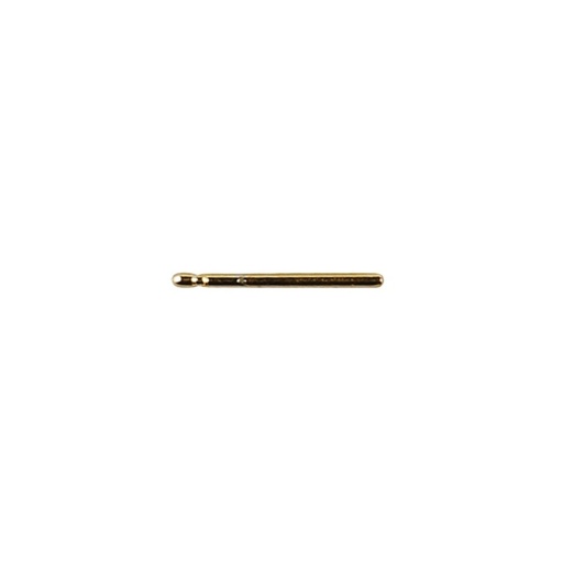 [110841300] Brass earring post 0,9x13mm