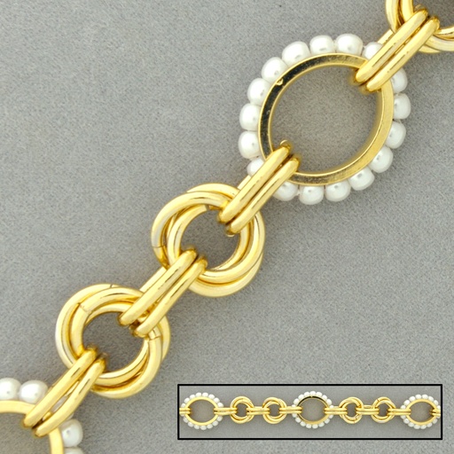 [524790000] Bead brass chain width 16mm