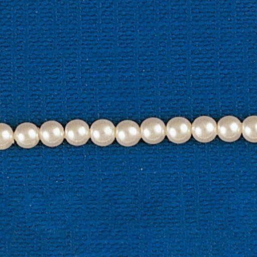 [435360400] Round pearl Ø 3,5mm 2 holes. Aurora borealis colour.