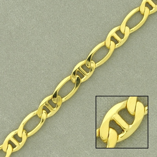 [527860000] Flat link anchor brass chain width 5,6mm