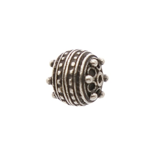 [126250000] Brass metal bead 10x11mm. Hole Ø 1,5mm