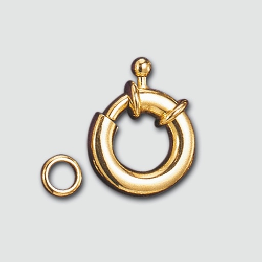 [228001200] Spring ring clasp Ø 12mm + block ring