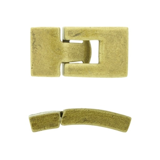 [218481600] Pewter clasp 17x32mm to ribbon 14x2,5mm