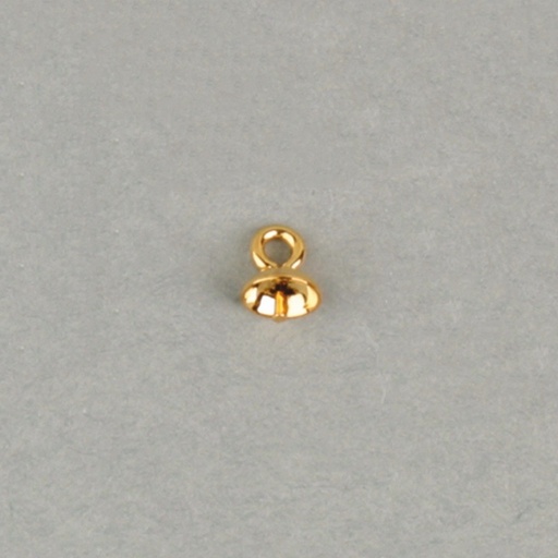 [112620400] Coquille Ø4mm pour perle ronde de Ø6 et 7mm.