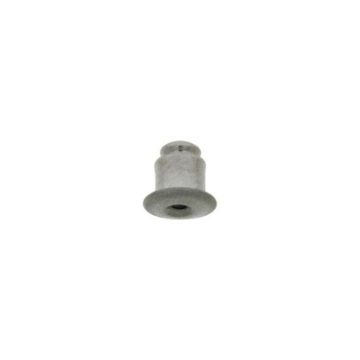 [111401500] Earring clutch 5,3x5,3mm white nickel free to Ø0,7mm earring post