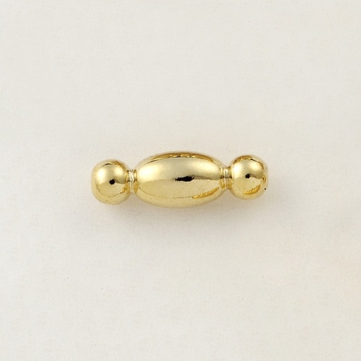 [117500000] Metal bead 4,5x14mm. Hole Ø 1mm