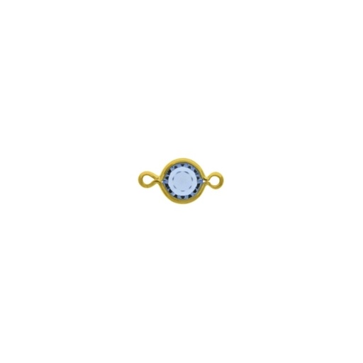 [123061300] Intercalaire strass Ø 6mm couleur saphir clair