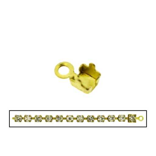 [119123200] Brass end 10x5mm for strass PP32 chain