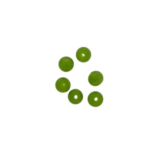 [445041800] Jade colour glass ball Ø4mm. With two holes.