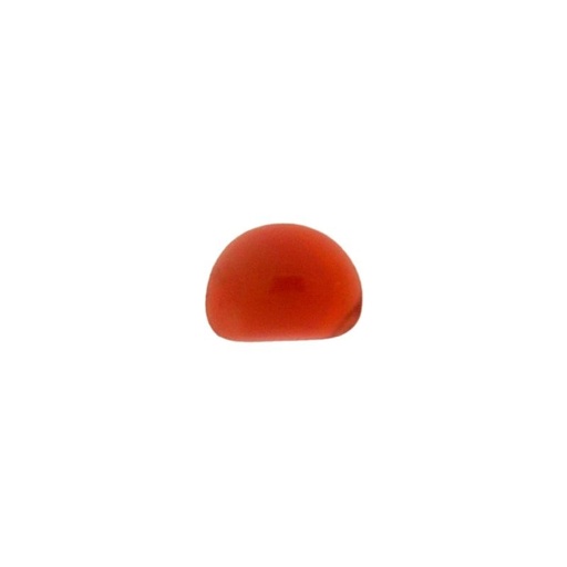 [750670700] Stone half moon cabochon 6x8mm flat base cornelian colour