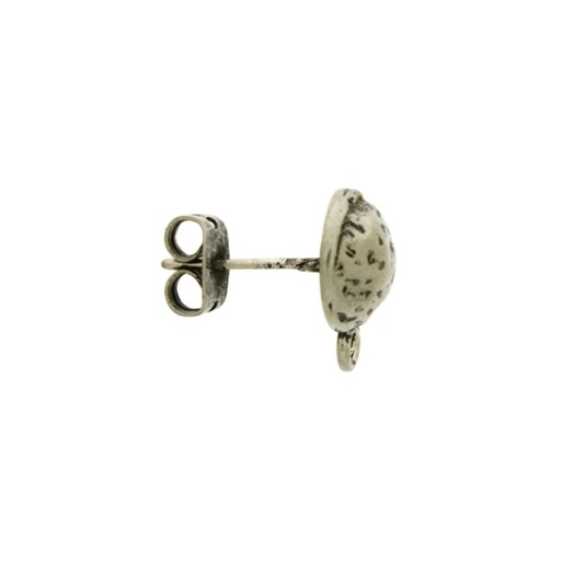 [155150000] Round ear stud Ø 9mm with loop
