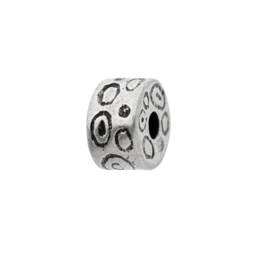 [126380300] Metal bead 13x7mm. Hole Ø 3mm