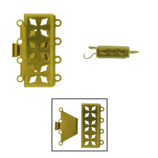 [910250400] Necklace clasp base 4 strands