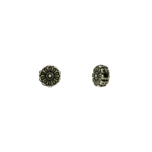 [120700000] Round spacer Ø 6mm. Hole Ø 1,5mm.