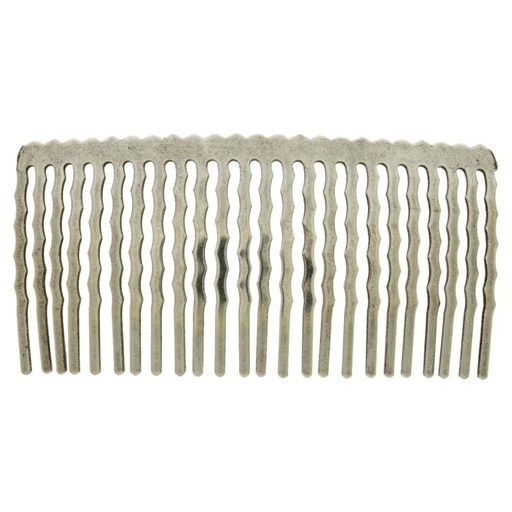 [810082400] Metallic hair comb 78x38mm (24 spikes)