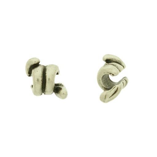 [120100000] Metal bead 10x12mm. Hole Ø 4mm