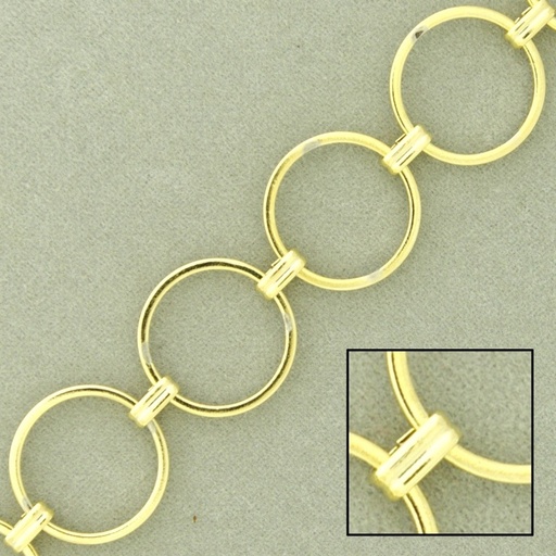 [528960000] Large link brass chain width 14mm