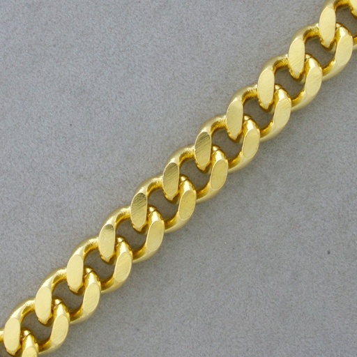 [522540000] Flat curb brass chain width 8,9mm