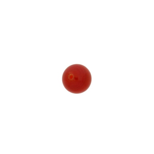 [445080700] Cornelian colour glass ball Ø8mm. With two holes.