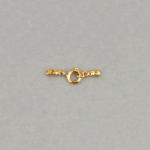 [110100000] Set spring clasp Ø 6mm + 2 ends to Ø 1,2mm wire