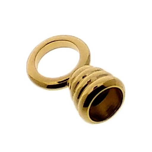 [118110700] Round end with ring. Interior Ø 5mm.