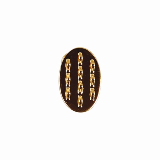 [635380000] 18x12mm oval base ear clip with 10 loops