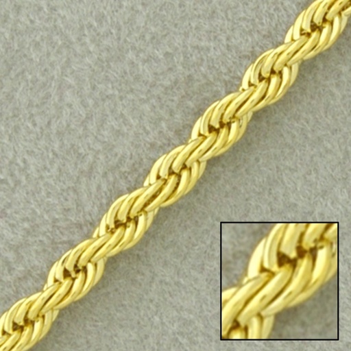 [926070000] Rope brass chain width 7mm