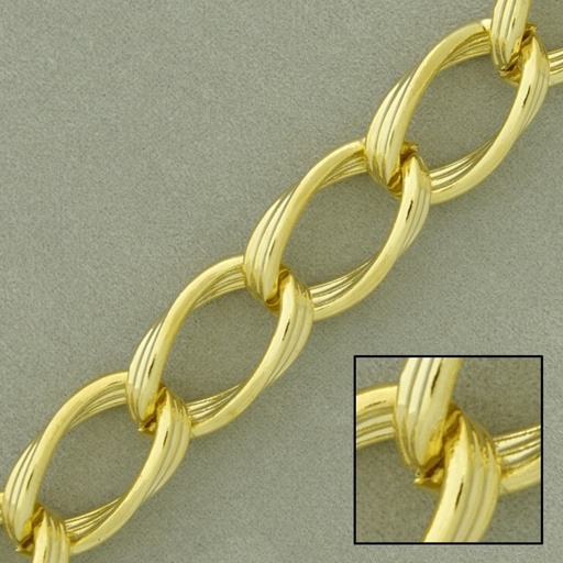 [522790000] Large link brass chain width 12mm