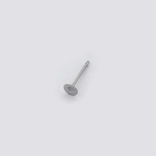 [113410400] Ear post with Ø 4mm flat pad