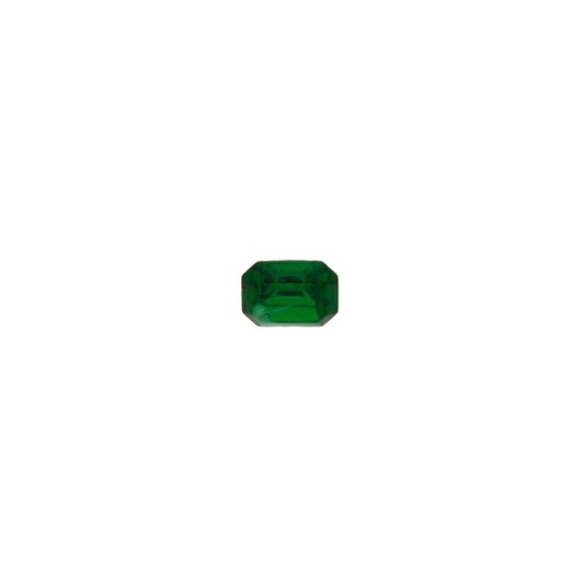 [750430900] Strass forme baguette 6x8mm base conique couleur émeraude